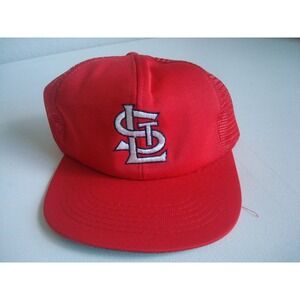 ST LOUIS CARDINALS SNAPBACK UNIVERSAL TRUCKER  HAT CAP VINTAGE 90S B5